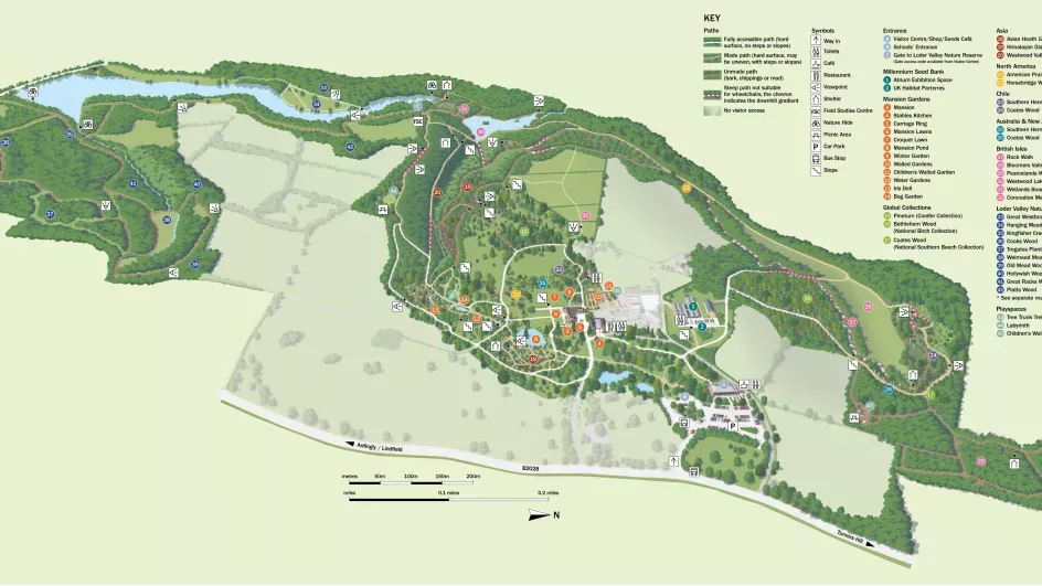 Wakehurst map © RBG Kew