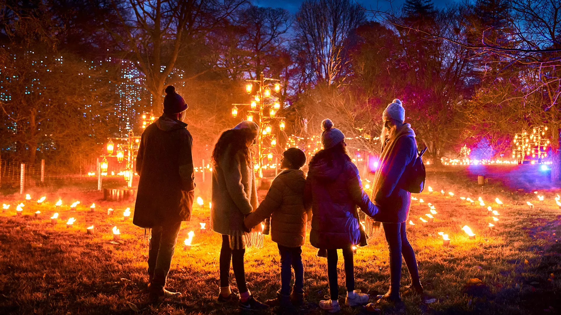 Fire Garden at Christmas at Kew © RBG Kew Fire Garden at Christmas at Kew