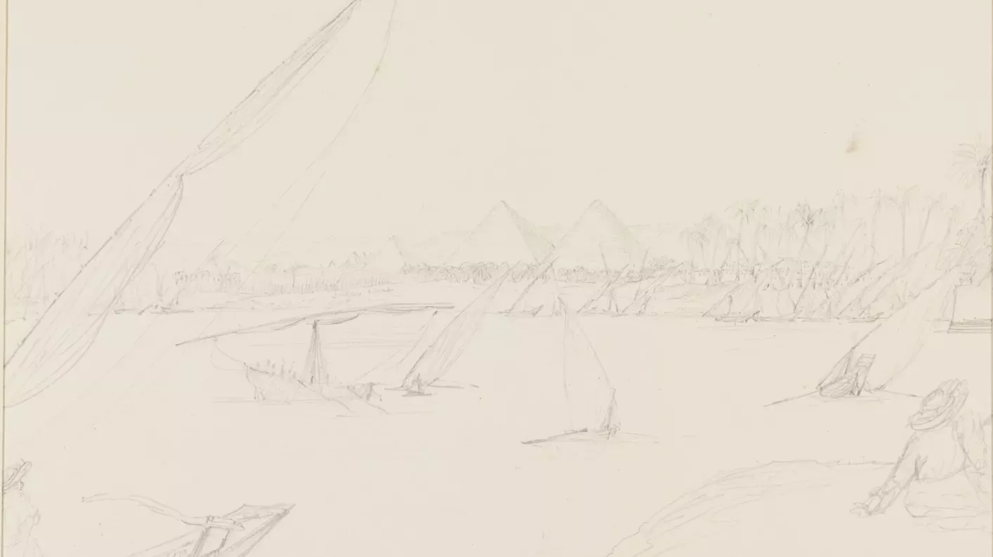 Joseph Hooker pyramids sketch