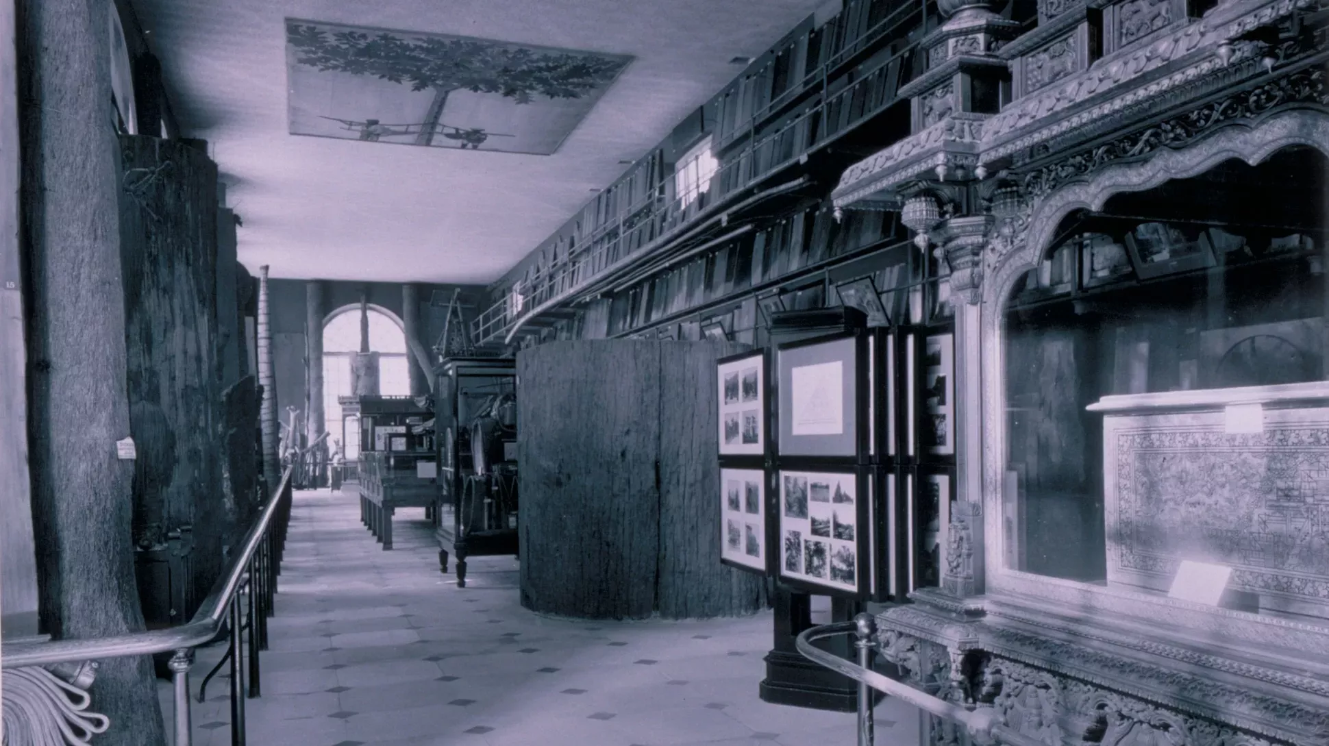 The Wood Museum at Kew Gardens, Paul Little © RBG Kew A black and white photo of the old Wood Museum at Kew Gardens, which is today the Orangery.