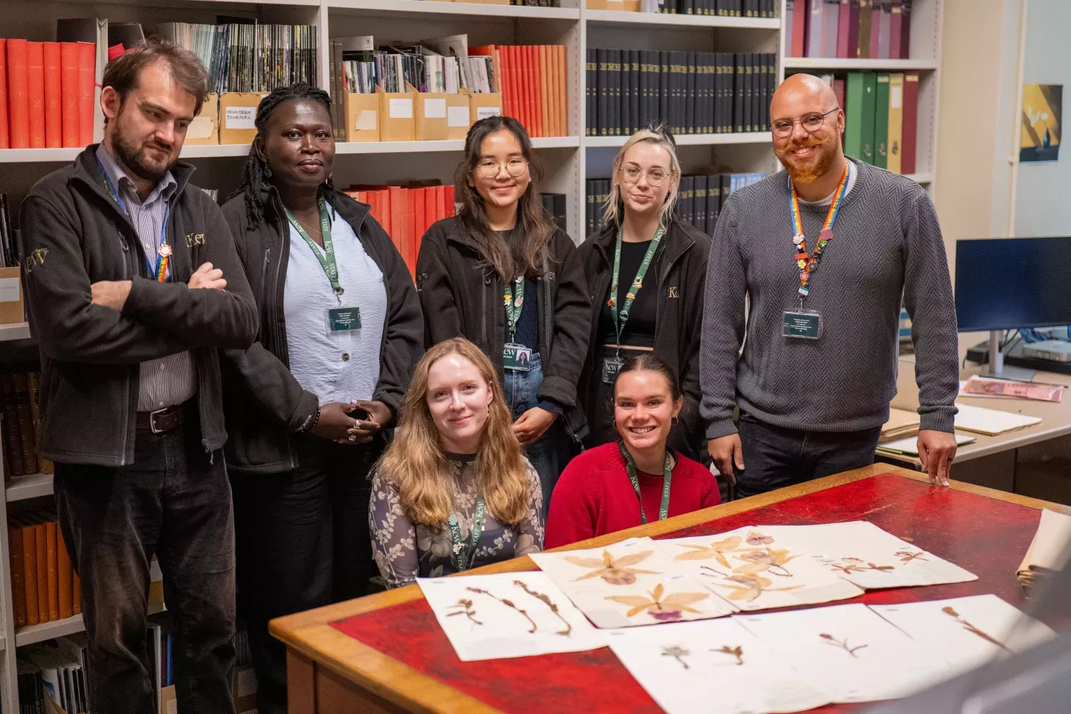 The team who digitised the orchid specimens The team who digitised the orchid specimens join for a photo
