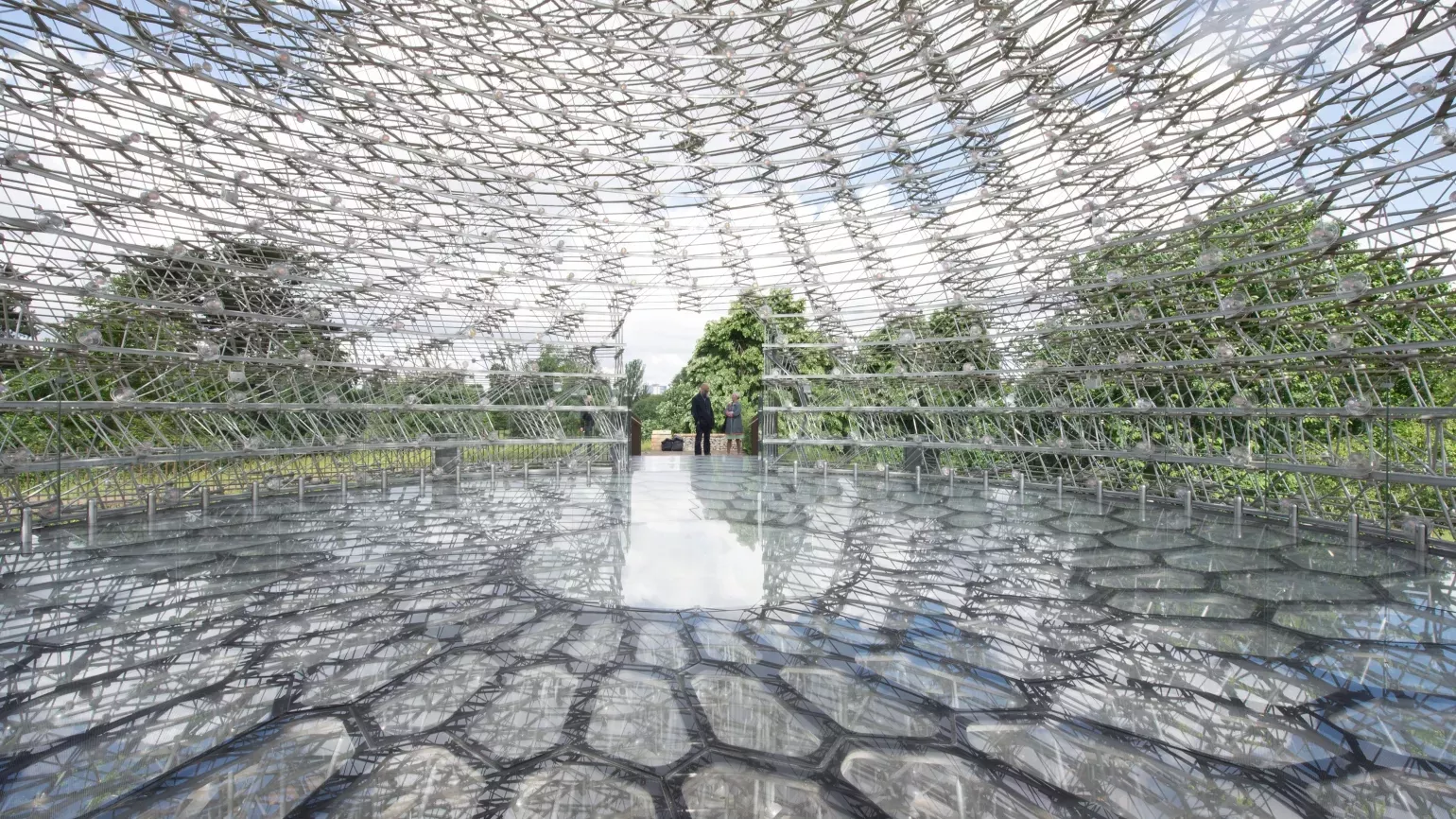 The Hive, an installation by Wolfgang Buttress at Kew Gardens The Hive interior - a larger-than-life recreation of a real beehive at Kew